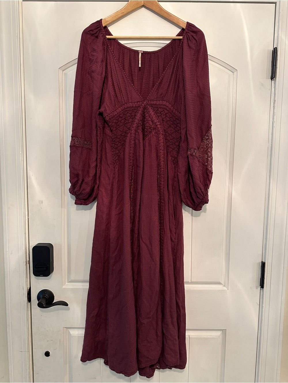 Free People Southwest Lace Maxi Dress in Plum